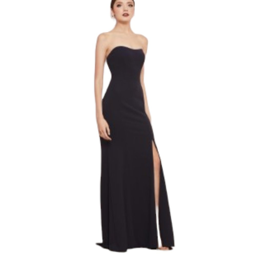 NEW Watters & Watters Navy Blue Deidra Crepe Sleeveless Cocktail Bridesmaids